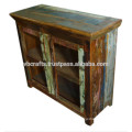 Glass Panel Cabinet reciclar madera